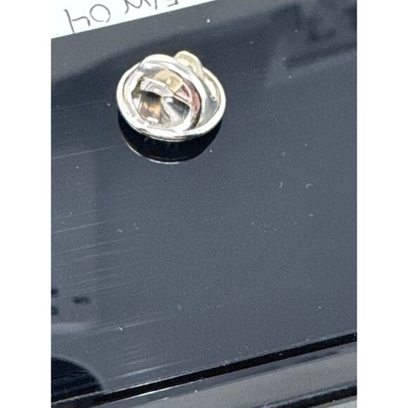 Cookie Lee Pin Double Heart Silver Crystal 3/4" Genuine Crystal Brand New - Picture 4 of 4